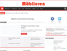 Tablet Screenshot of moeblieren.com